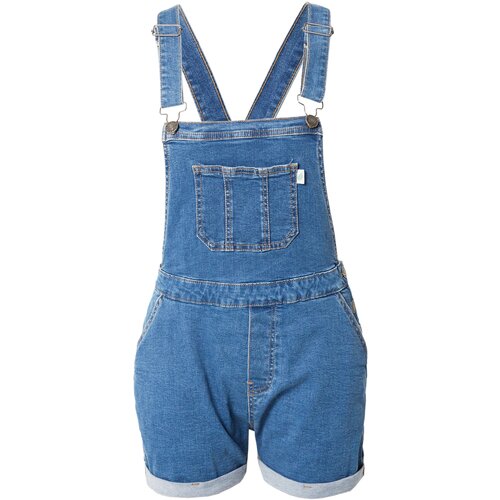 Urban Classics Kavbojke z naramnicami moder denim Slike
