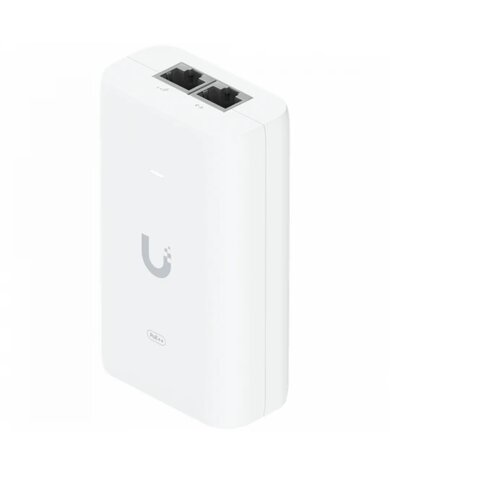 Ubiquiti PoE++ Adapter; Delivers up to 60W of PoE++; Surge, peak pulse, and overcurrent protection; Contains RJ45 data input, AC cable with earth ground, and PoE++ output; LED indicator for status monitoring. Cene