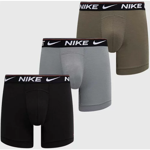 Nike Boksarice 3-pack moški, siva barva