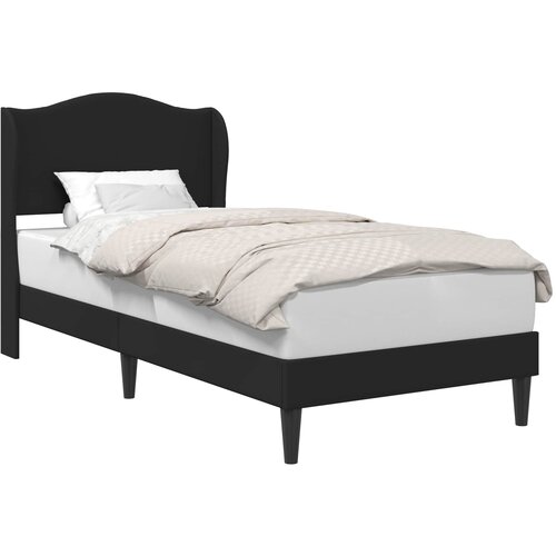  Krevetna konstrukcija Crna 90 x 190 cm Umjetna koža Slike