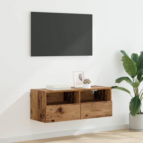 TV zidni ormar Staro drvo 80 x 30 x 30 cm Konstruirano drvo Cijene