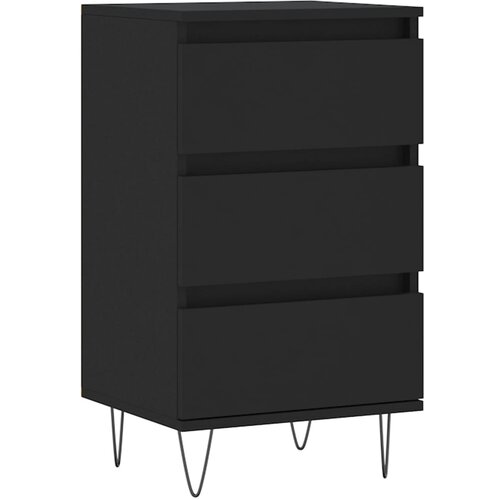 Maison Chic Komoda - Predalnik črna 40x35x70 cm inženirski les, (21716209) Slike