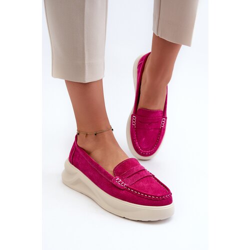 Kesi Suede women&amp;#039;s loafers Fuchsia Filidia Slike