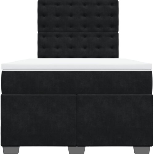 Box spring krevet s madracem crni 120 x 200 cm bar&amp;scaron;unasti Slike