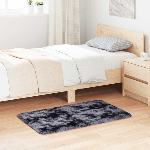 VidaXL Čupavi tepih s visokim vlaknima tamnosiva 60x100 cm poliester Slike