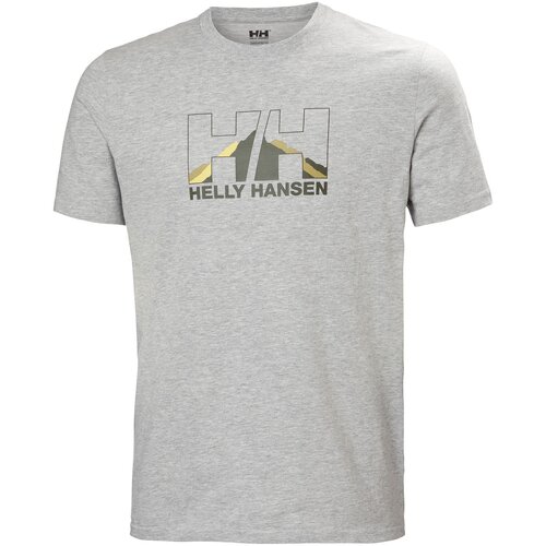 Helly Hansen Majica Nord Graphic 62978 Siva Regular Fit Slike