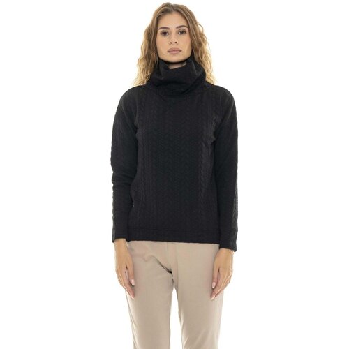 Leone 1947 Puloverji Woman Bonded High Collar Relaxed Črna Cene
