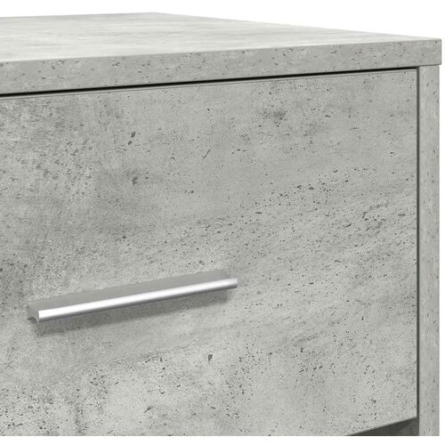  Noćni ormarići 2 kom s ladicama betonsko-sive boje 40x34x50 cm Slike