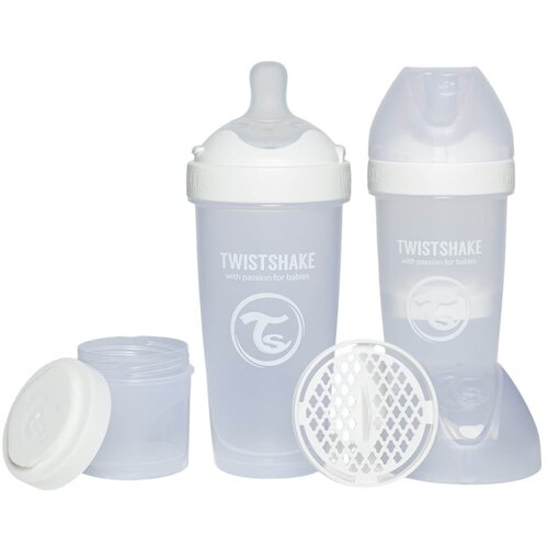 Twistshake bočica anti-colic pro double white Slike