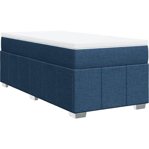 Maison Chic Box spring postelja - Vzmetna postelja z vzmetnico modra 80x200 cm blago SL24022, (21880046) Slike