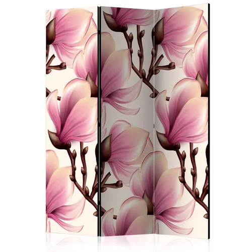  Paravan u 3 dijela - Blooming Magnolias [Room Dividers] 135x172