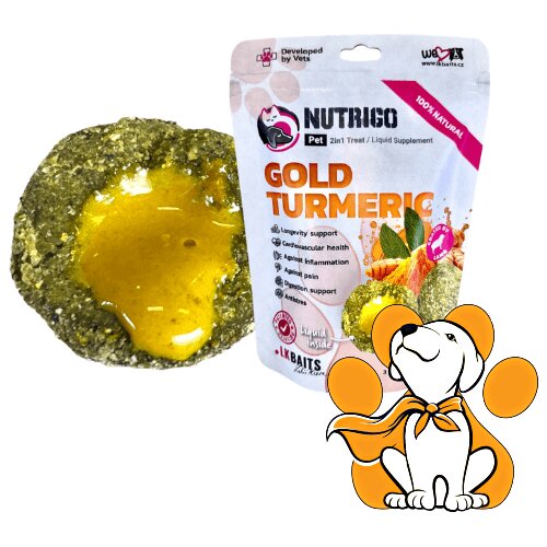 LK Baits Nutrigo Dog Supplement Gold Turmeric Mini 75g, Premium Dodatak Ishrani Cene