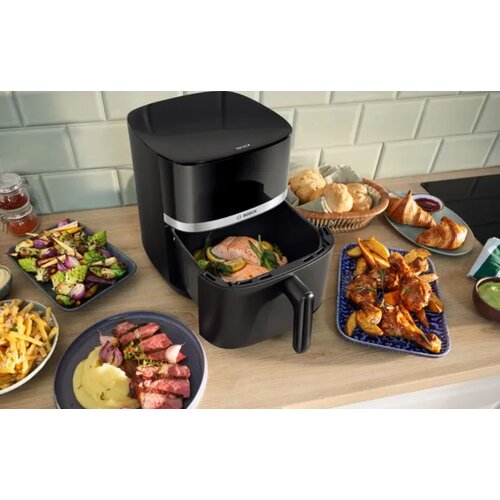 Bosch friteza na vrući zrak MAF462B1, 6,1L, 2050W, crna Cijene