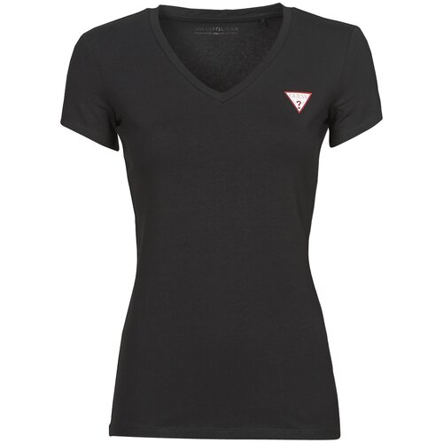 Guess Majice s kratkimi rokavi SS VN MINI TRIANGLE TEE Črna Slike