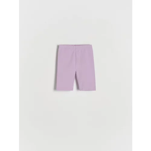 Reserved - Kratke hlače motorističkog stila - boja lavande