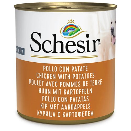 Schesir vlažna hrana u konzervi za odrasle pse, piletina i krompir Slike