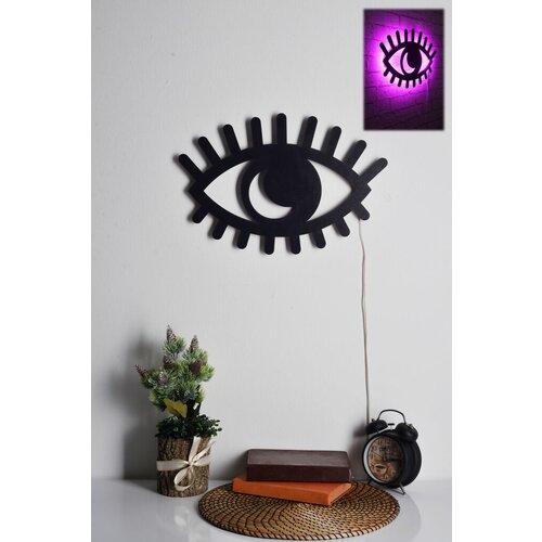 Wallity zidna led dekoracija evil eye, 34 x 49 cm, 21 w, roze, 3 komada Cene