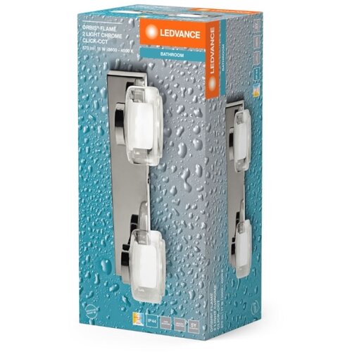  Ledvance-LED kupatilska zidna svetiljka ORBIS FLAME 2xLED/5,5W/230V IP44 hrom Slike