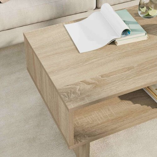  Stolić za kavu Sonoma hrast 80 x 46 x 35 cm Konstruirano drvo Slike