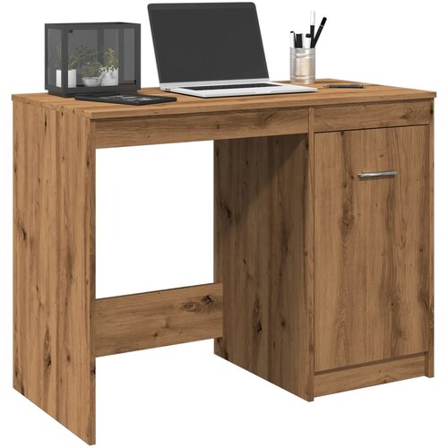 vidaXL Pisalna miza artisan hrast 100x50x76 cm inženirski les Cene