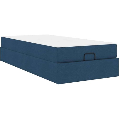  Okvir za krevet s madracem Plava 80 x 200 cm tkanina Slike