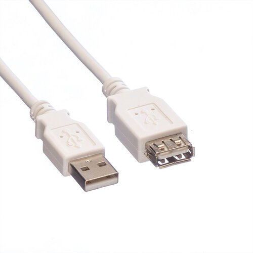 Secomp USB2.0 A-A M/F beige 3.0m produžni kabl Slike