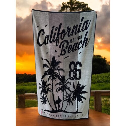  Peškir za plažu California, 86x160cm, Sivi Cene