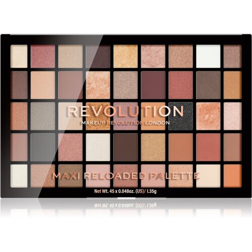 Makeup Revolution Maxi Reloaded Palette paleta pudrastih senčil za oči odtenek Large It Up 45x1,35 g Cene