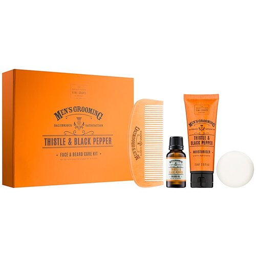 Scottish Fine Soaps Men’s Grooming Thistle & Black Pepper set (za lice i bradu) za muškarce Cijene