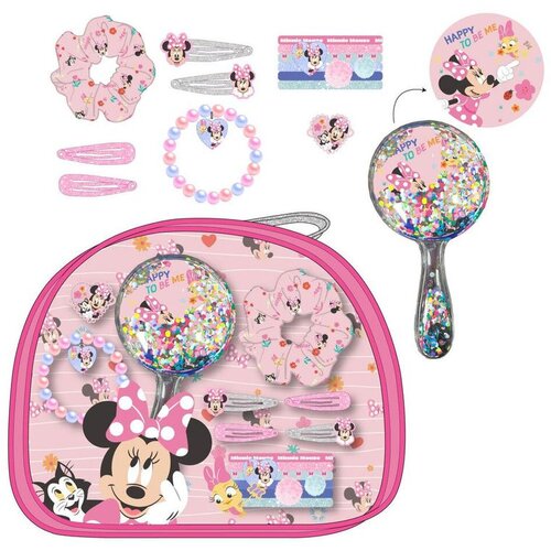 Mickey &amp;amp; Minnie Set za uljep&amp;scaron;avanje Disney Minnie Mouse s neseserom, četkom i dodacima za kosu Slike