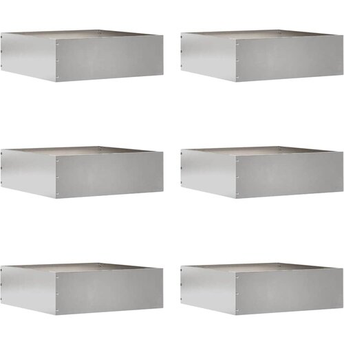 vidaXL Ograda oko Travnjaka 6 pcs Srebrno 40 x 40 x 13 cm Cene