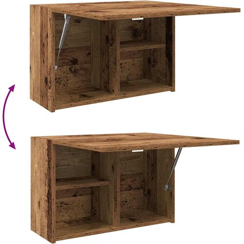  Kupaonski zidni ormarić staro drvo 60x25x40cm konstruirano drvo Slike