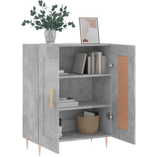  Komoda siva boja betona 69,5x34x90 cm od konstruiranog drva Slike