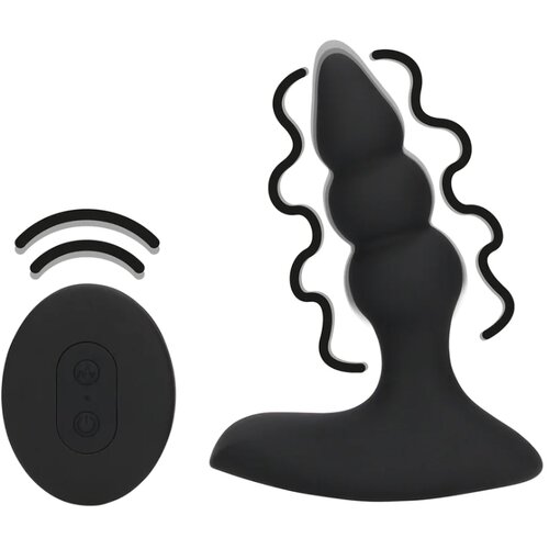 Chrystalino by Shots masažer prostate Licorice Black Slike