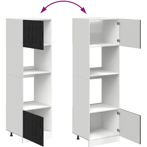  za pećnicu Crni hrast 60 x 57 x 207 cm Slike