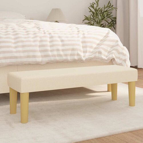  Klupa krem 100x30x30 cm od tkanine Cene