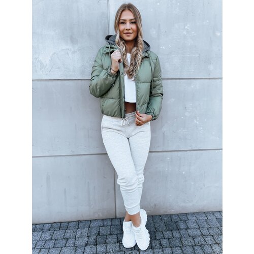 DStreet KHALEESI ladies quilted jacket green Cene