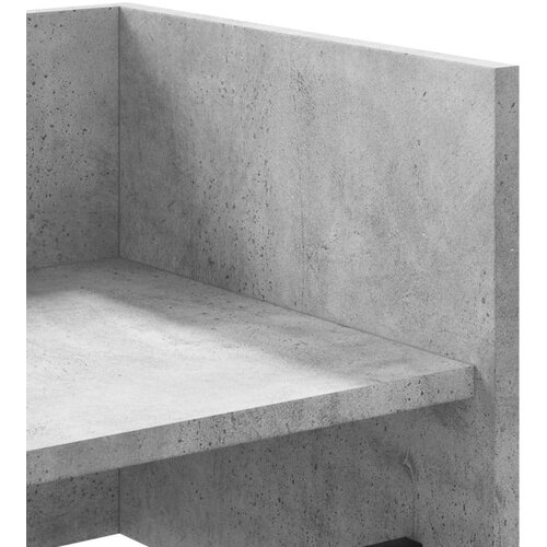 VidaXL Zidna polica siva boja betona 100x35x30,5 cm konstruirano drvo Slike