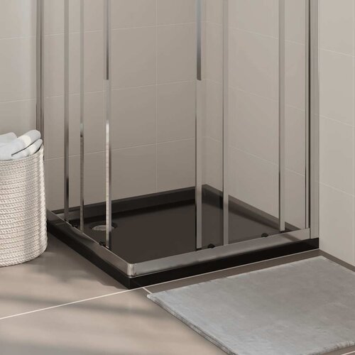  Četvrtasta tu&scaron;-kada ABS crna 80 x 80 cm Cijene