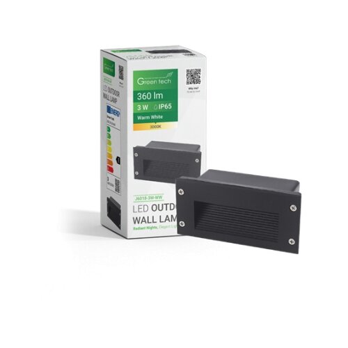 Greentech spolnja zidna svetiljka 3w 3000k ip65 ( j6018-3w-wh ) Cene