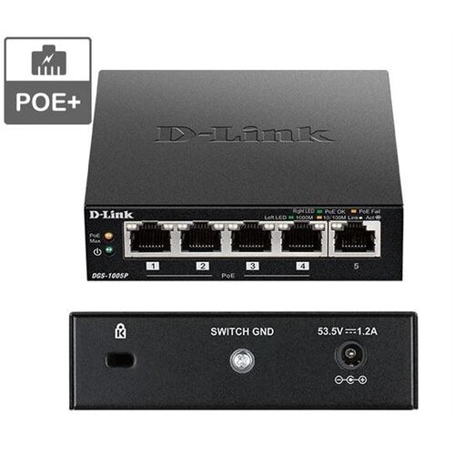 D-link 5 Gigabit ports including 4 ports DGS-1005P/E Cijene