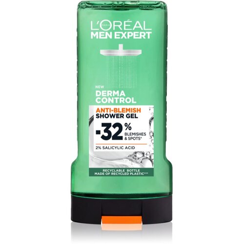 L&amp;acute;Or&amp;eacute;al Paris Men Expert Derma Control gel za prhanje primerno tudi za občutljivo in problematično kožo 300 ml Slike