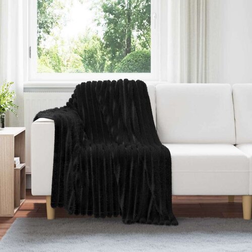  Odeja Črna 150 x 130 cm Flis, (5000288088) Cene