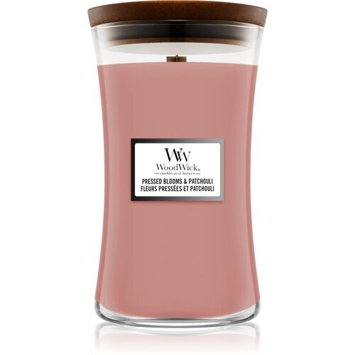 WoodWick pressed blooms & patchouli dišeča svečka 275 g unisex Cene