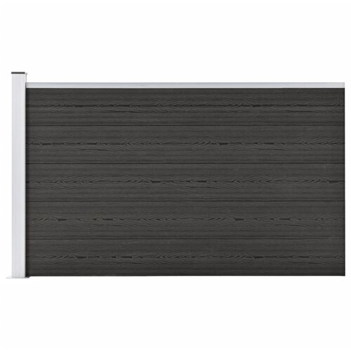 vidaXL Vrtna ograja WPC 175x105 cm siva Cene