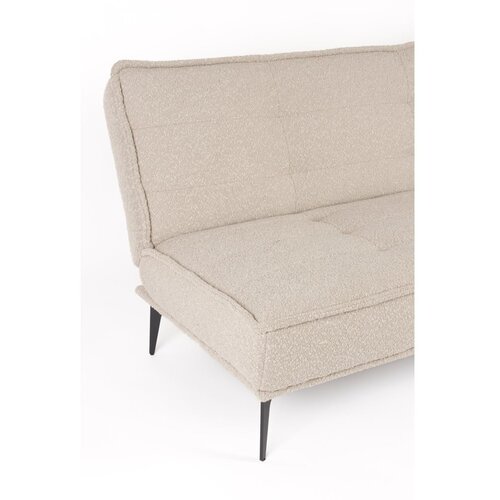White Label Bež raztegljiva sedežna garnitura iz tkanine boucl&amp;eacute; 184 cm Cielke &amp;ndash; Slike