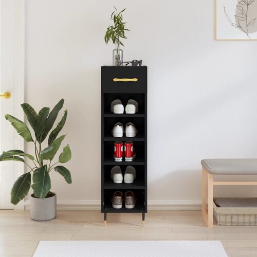 vidaXL Ormarić za cipele crni 30 x 35 x 105 cm od konstruiranog drva Cijene