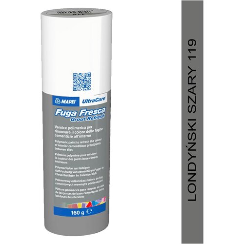 MAPEI Ultracare Fuga Fresca 119 London Siva bočica 160 ml Cene