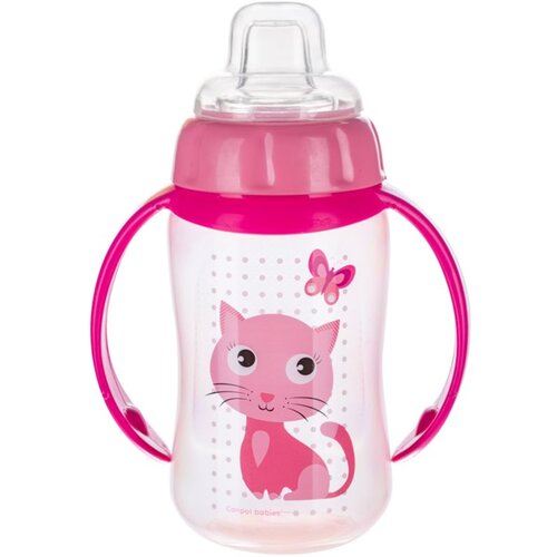 Canpol Cute Animals šalica za učenje pijenja s ručkama 6m+ Cat 320 ml Cijene