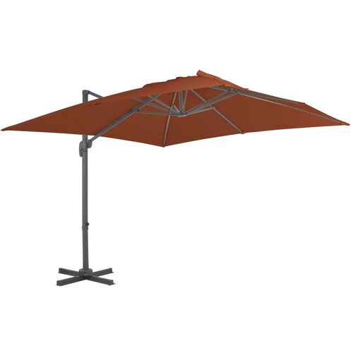  Konzolni suncobran s aluminijskom šipkom terakota 400 x 300 cm Cijene